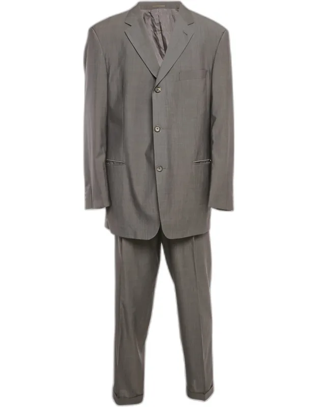 Wool Blend Single Breasted Suit