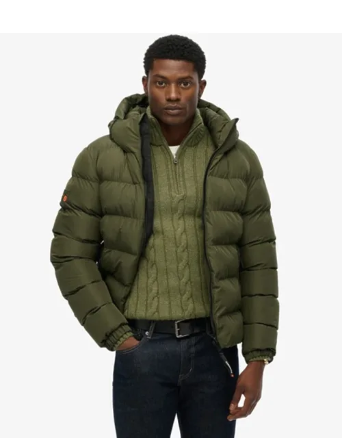 Hooded Sports Puffer Jacket