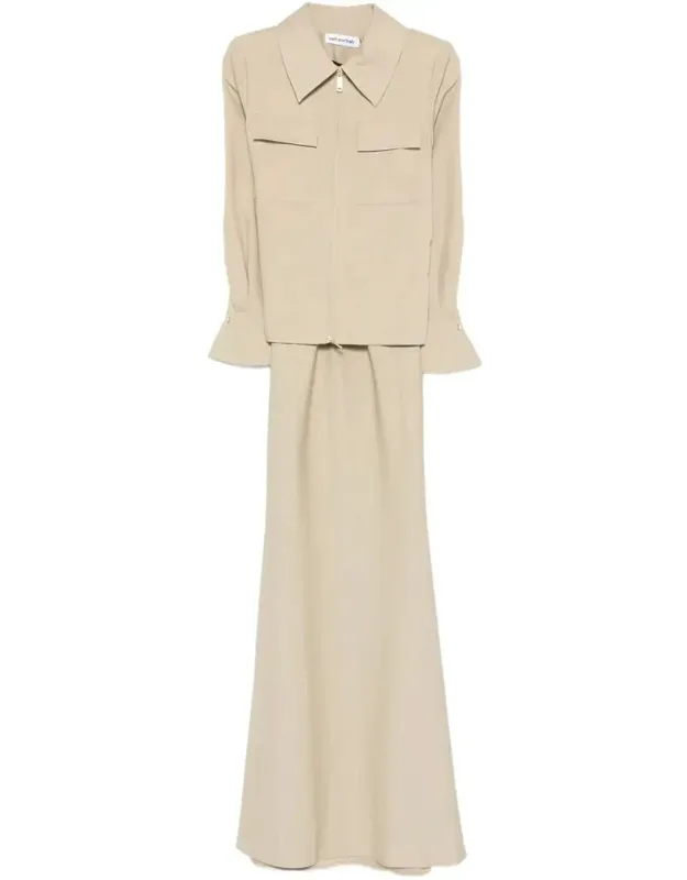 Twill Maxi Dress