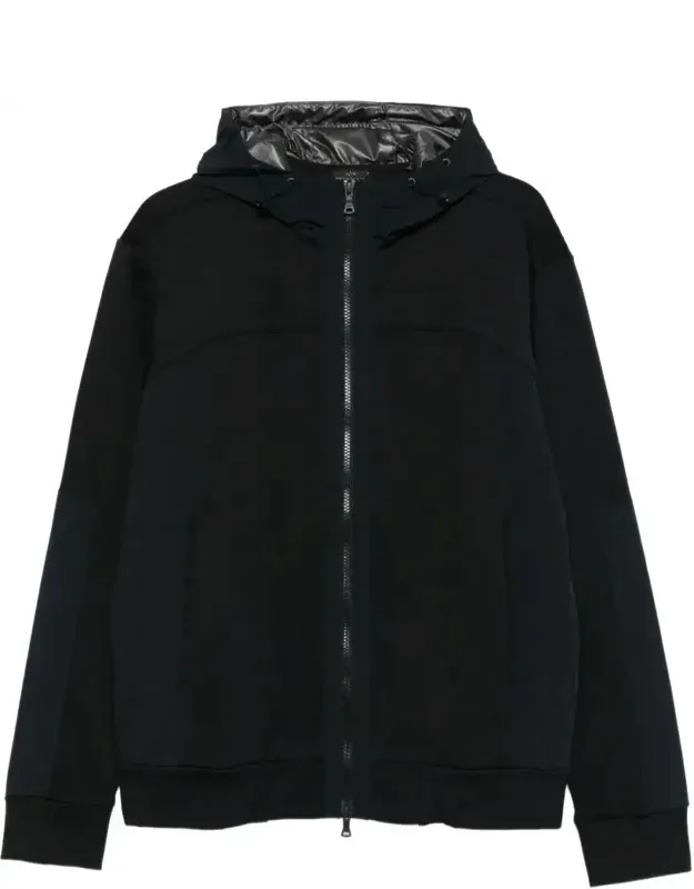 Cotton And Nylon Zip-up Hoodie