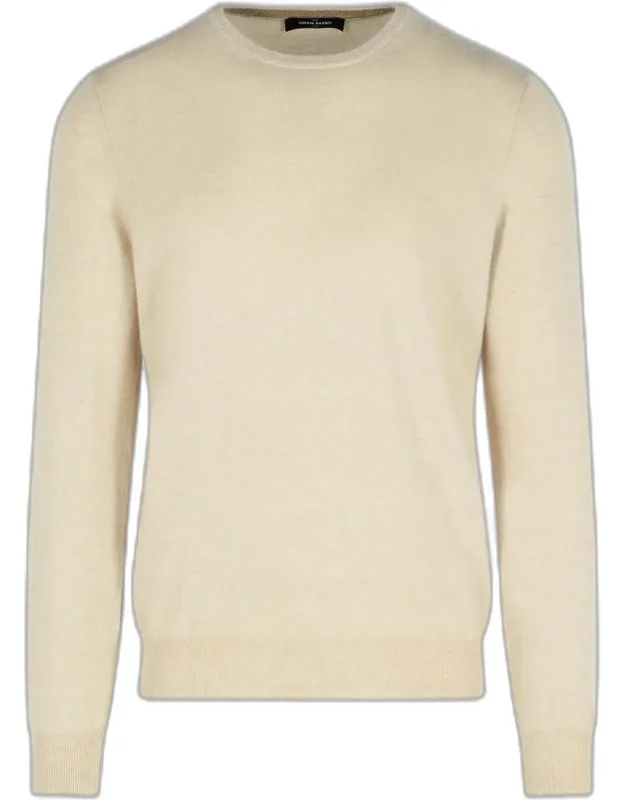 Light Beige Cashmere Sweater