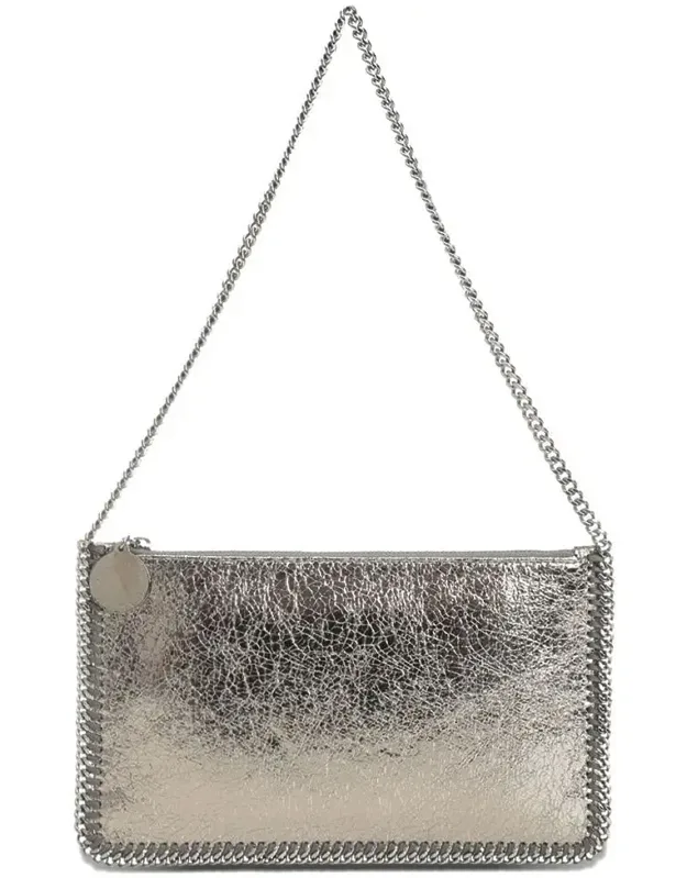 Bag With Chain-link Strap And Logo Charm