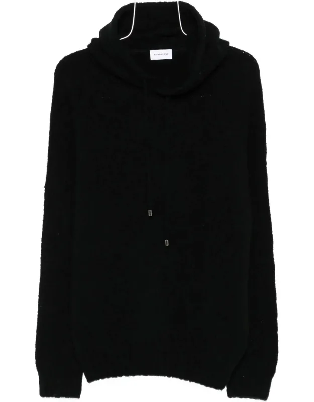 Hooded Ribbed Sweater