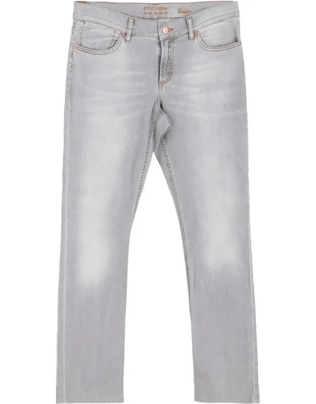 Washed Straight-leg Jeans