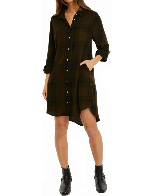 Plaid Shirt Dress