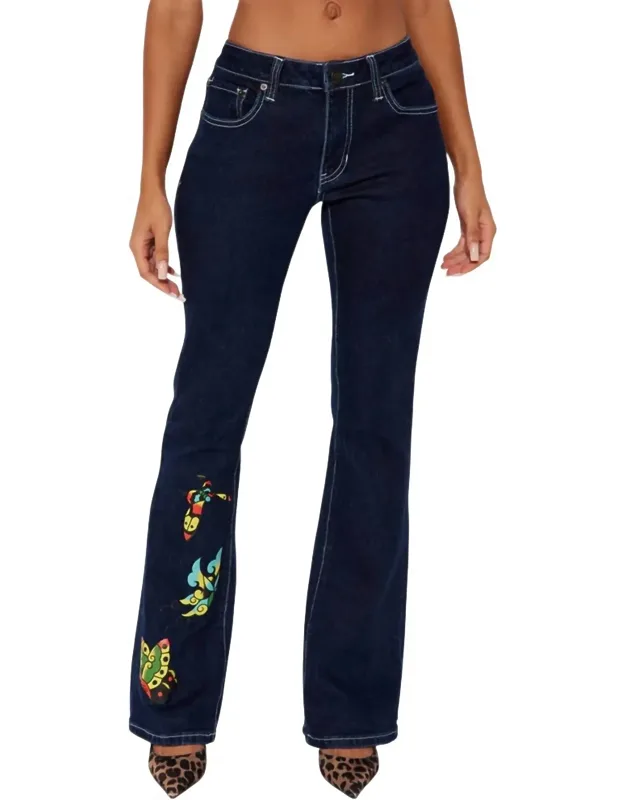 Butterfly Bootcut Jeans