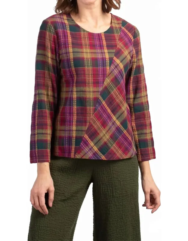 Jaquard Windowpane Pullover
