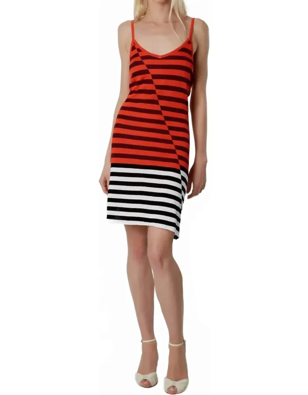 Broken Stripe Cami Dress