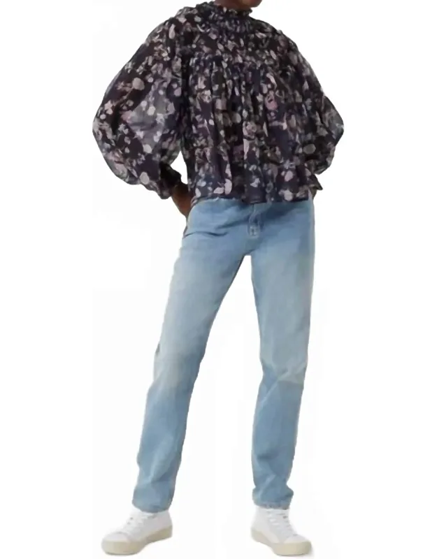 Recycle Crinkle Long Sleeved Blouse