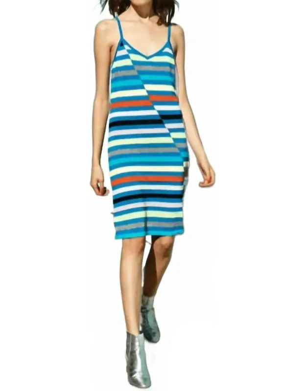 Hawaii Stripe Cami Mini Dress