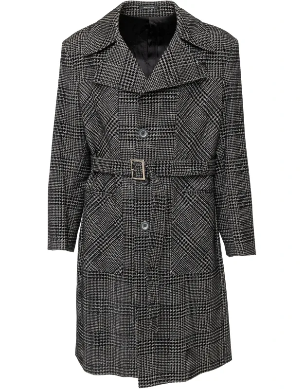 Checkered Long Coat - '10s