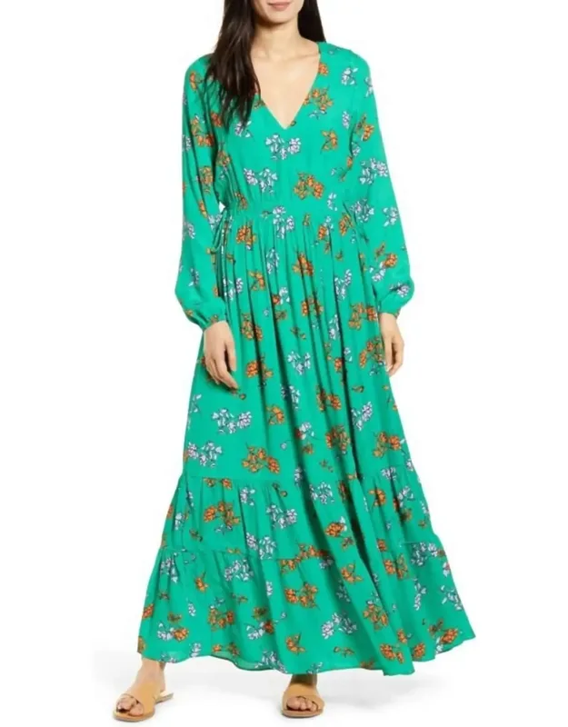 Get Lucky Long Sleeve Maxi Dress