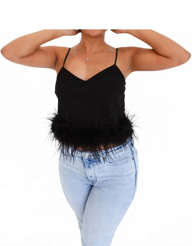 Feather Trim Top