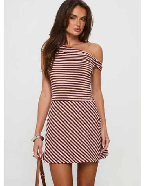 Off Shoulder Jersey Mini Dress