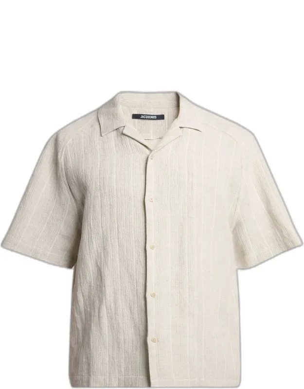 Cotton And Linen Camp Shirt