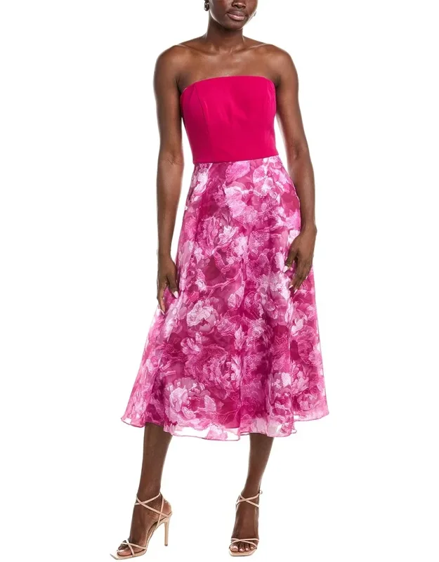 Jacquard Organza Midi Dress
