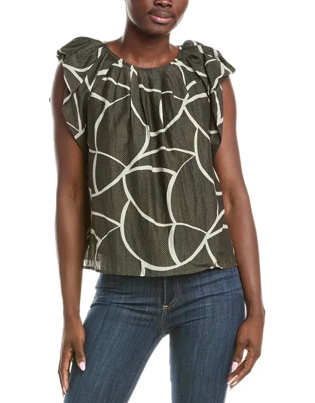 Silk-blend Top