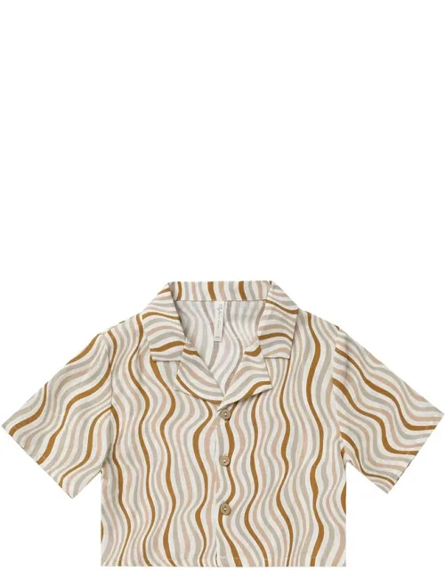 Miley Linen-blend Top
