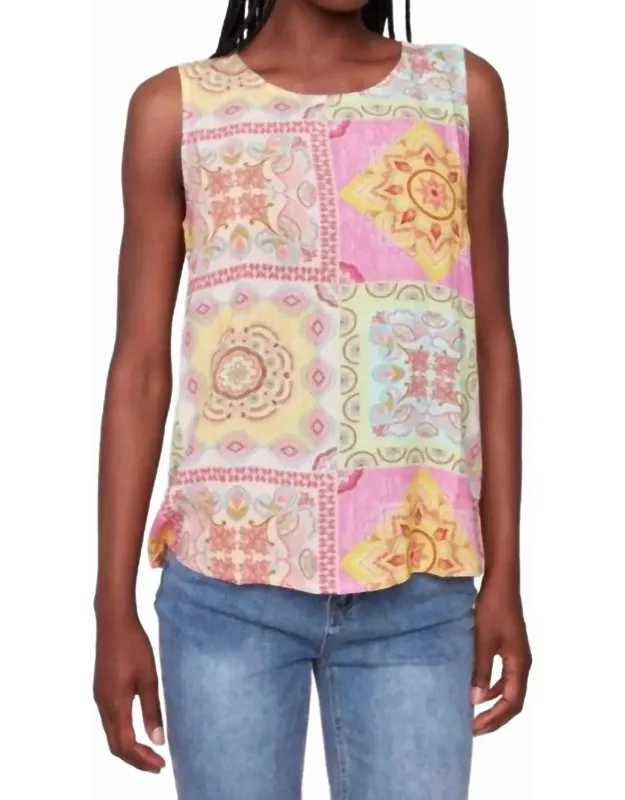 Carousel Sleeveless Blouse