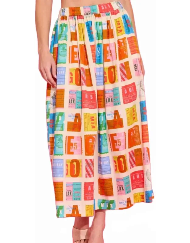 Skirt Voyage In Multi