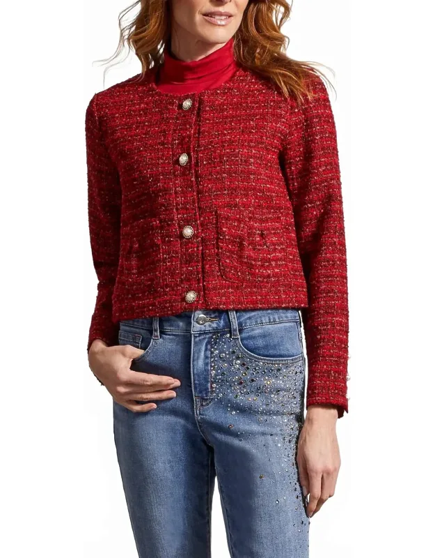 Cropped Tweed Jacket