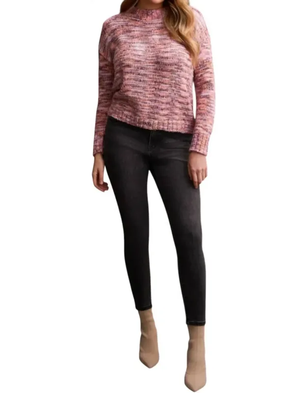 Long Sleeve Mock Neck Sweater