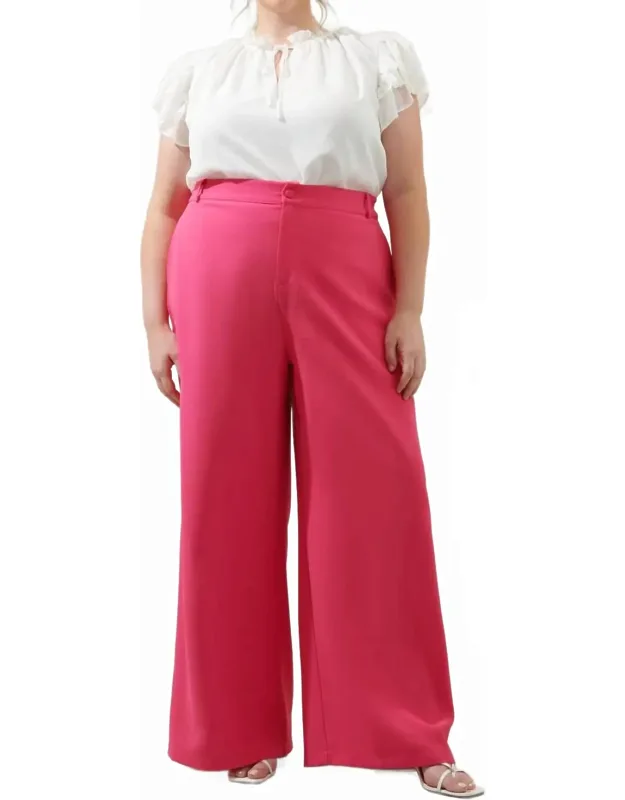 Belted Wide Leg Trousers