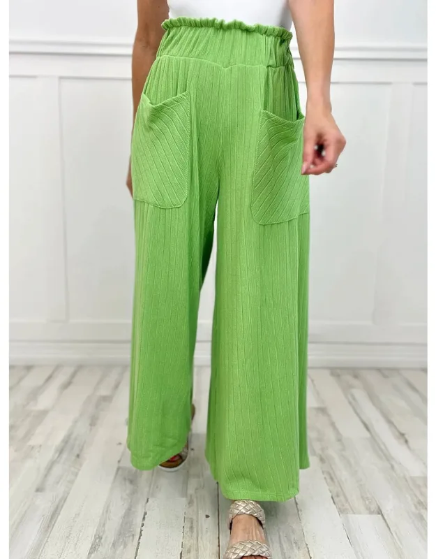 Wide Leg High Waist Maxi Pants