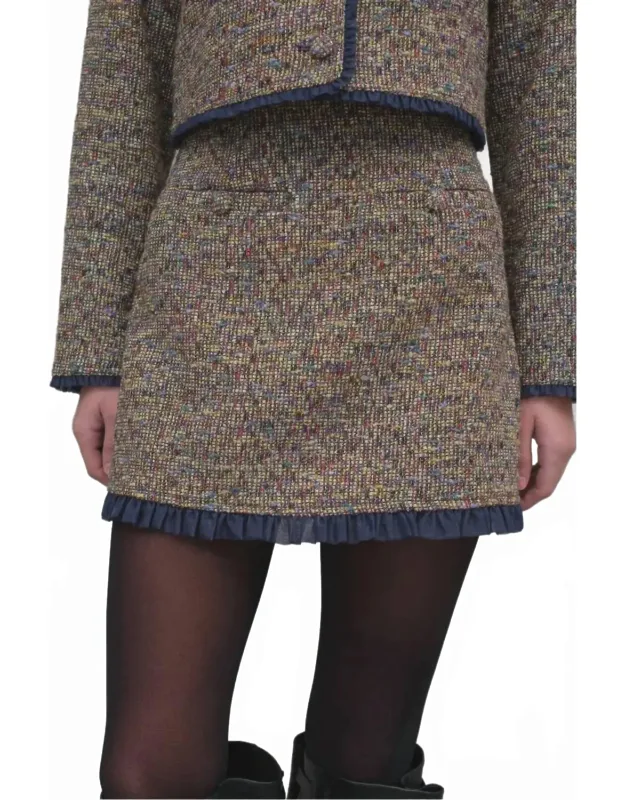 Tweed Mini Skirt