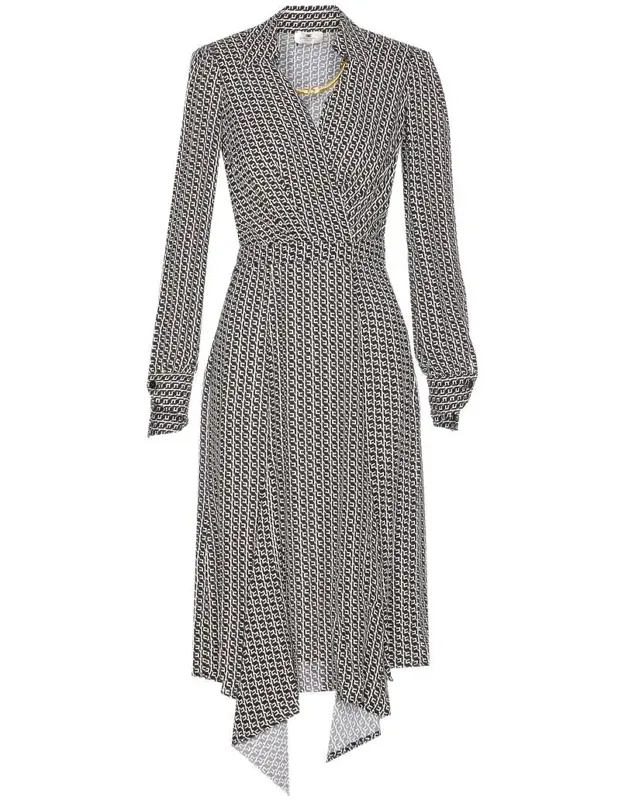 Dress V Neck Polo Collar
