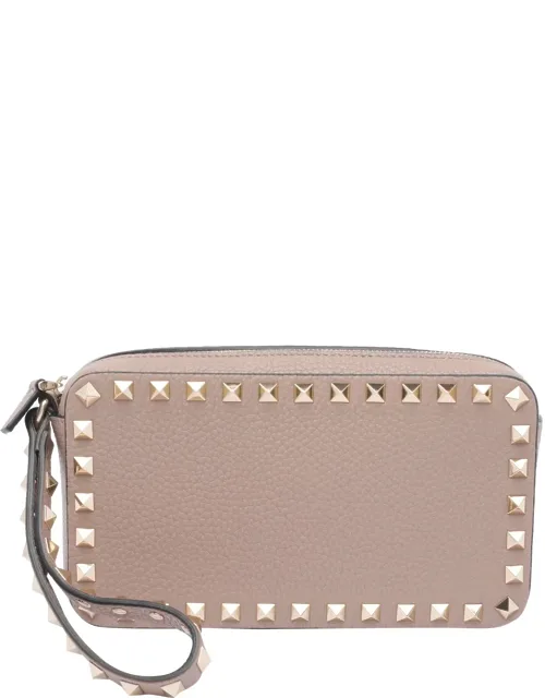 Pochette With Zip Closure And Wrist Strap
