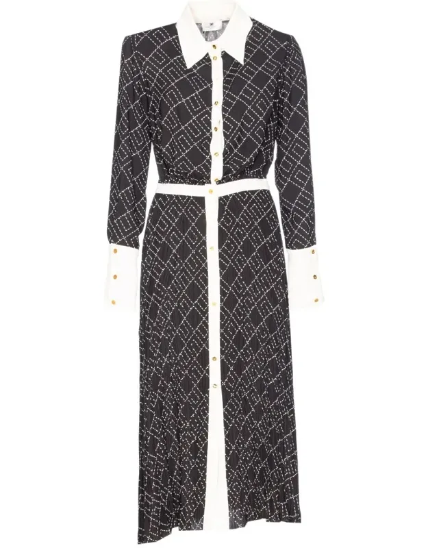 Dress With Closure And Reinforced Shoulder