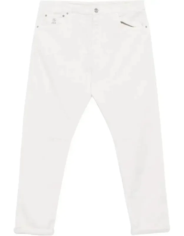 Five-pocket Straight Leg Jeans