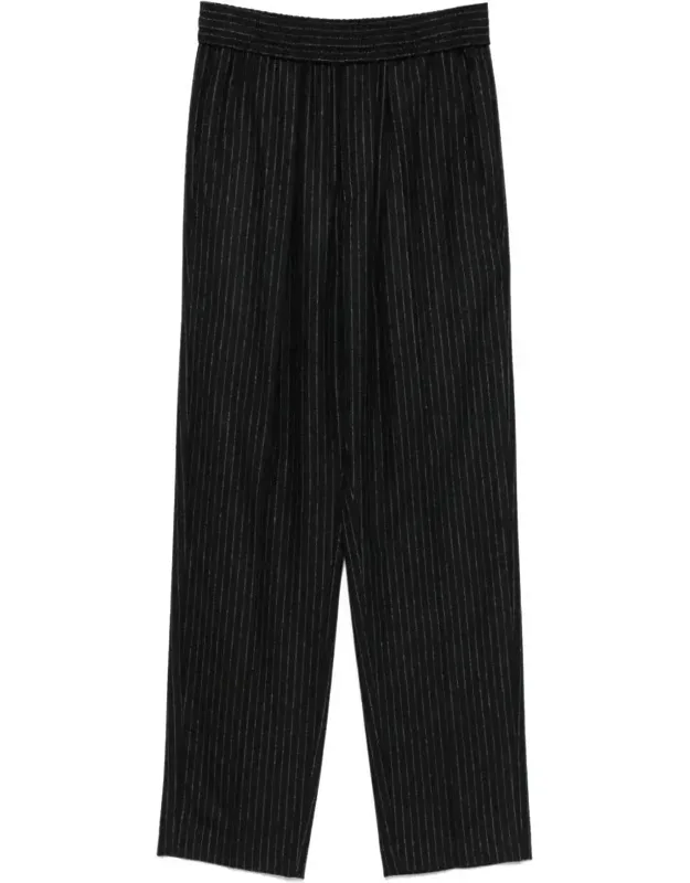 Loretta Pinstripe Wool Trousers