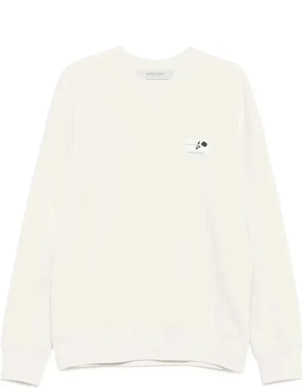 Cotton Crewneck Sweatshirt With Print On The Back
