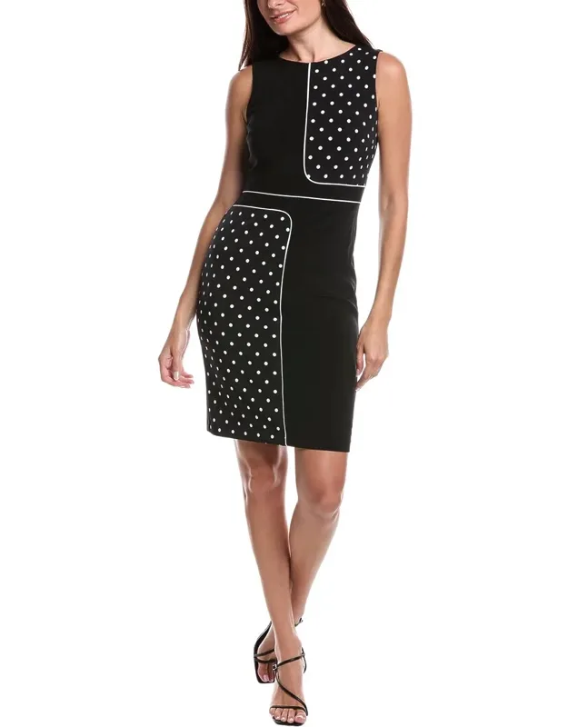 Piped Sheath Dress