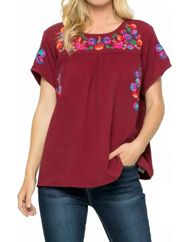 Embroidered Top