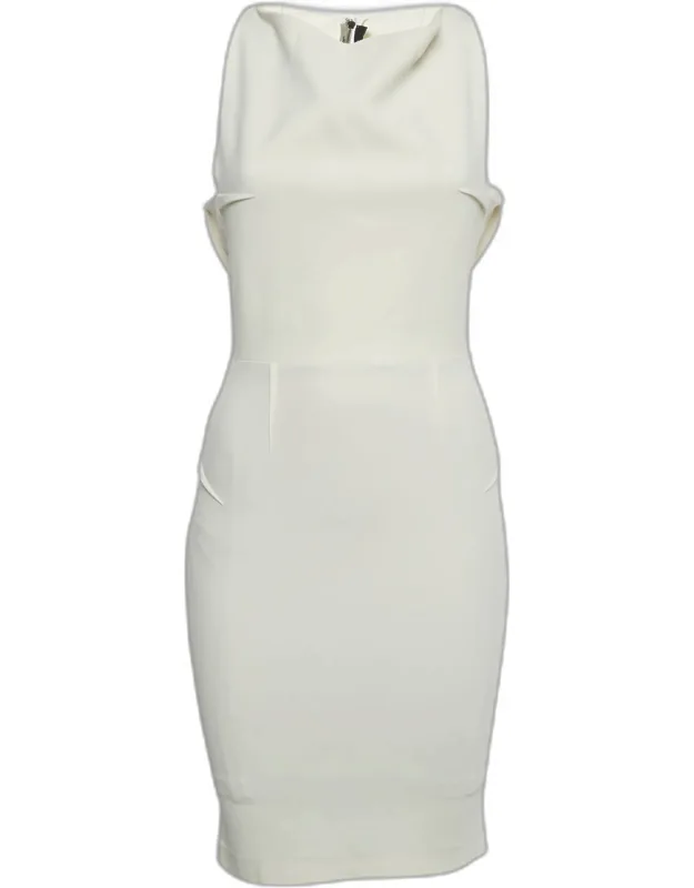 Crepe Cut-out Mini Dress