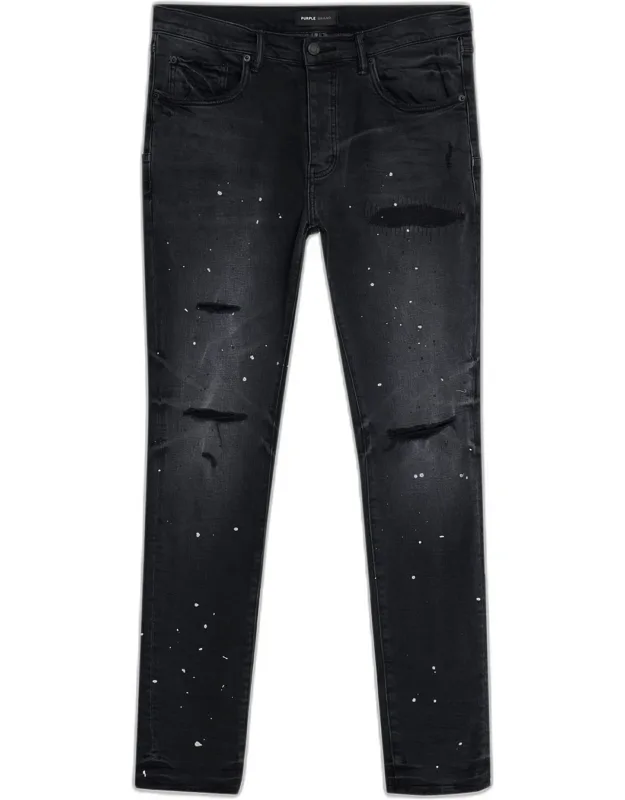Reflective Paint Rip & Pair Denim Jeans