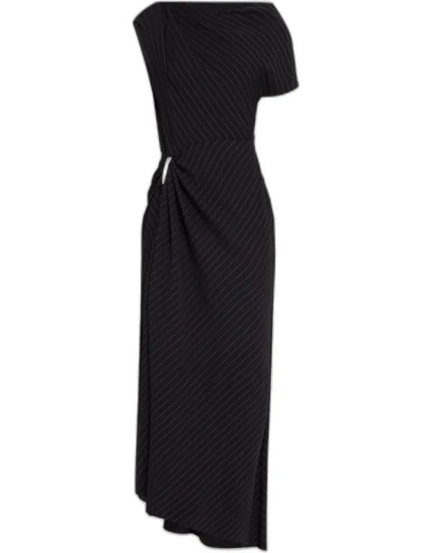 The Lowery Asymmetric Draped Dress
