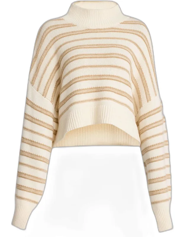 Cropped Cashmere Pullover