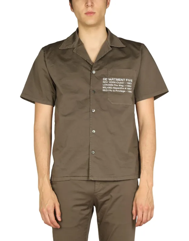 Hawaiian Logo Print Shirt