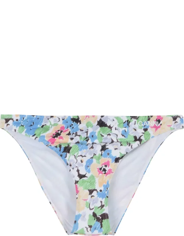 Floral Pattern Bikini Briefs