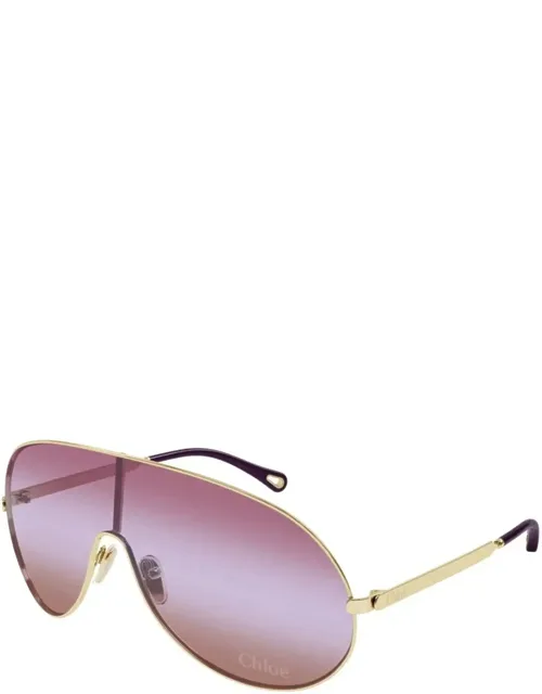 Sunglasses Gold Red