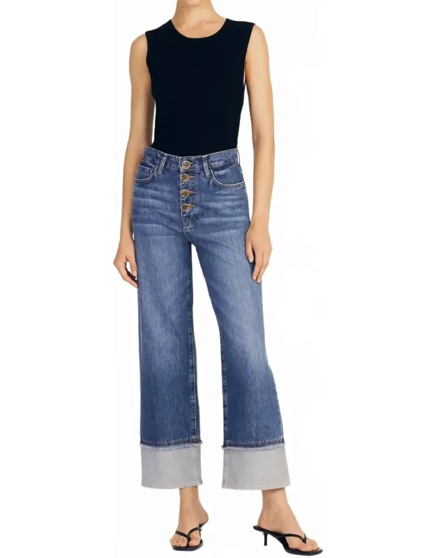 Simona Cuffed Denim Pants