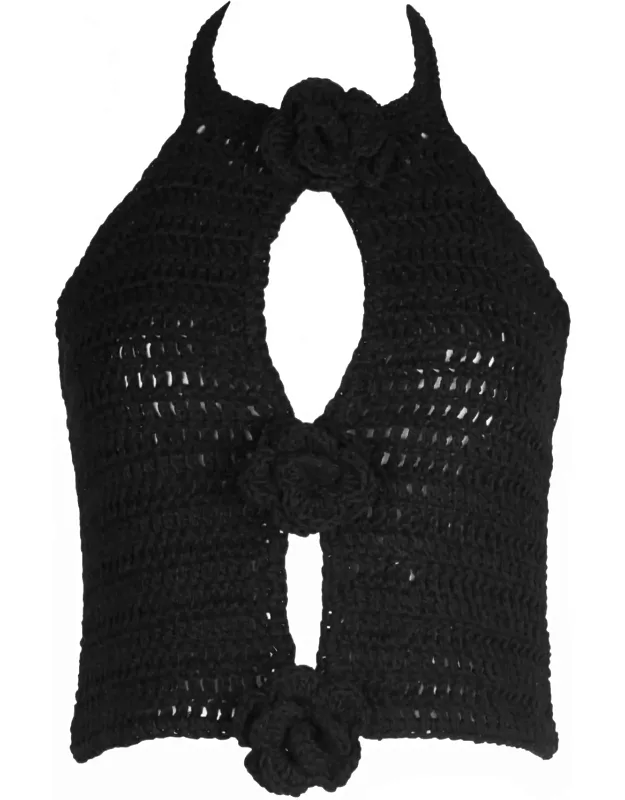 Paris Crochet Halter Top