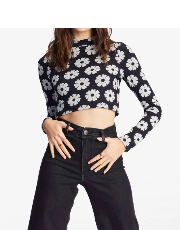 Daisy Days Knit Long Sleeve Top