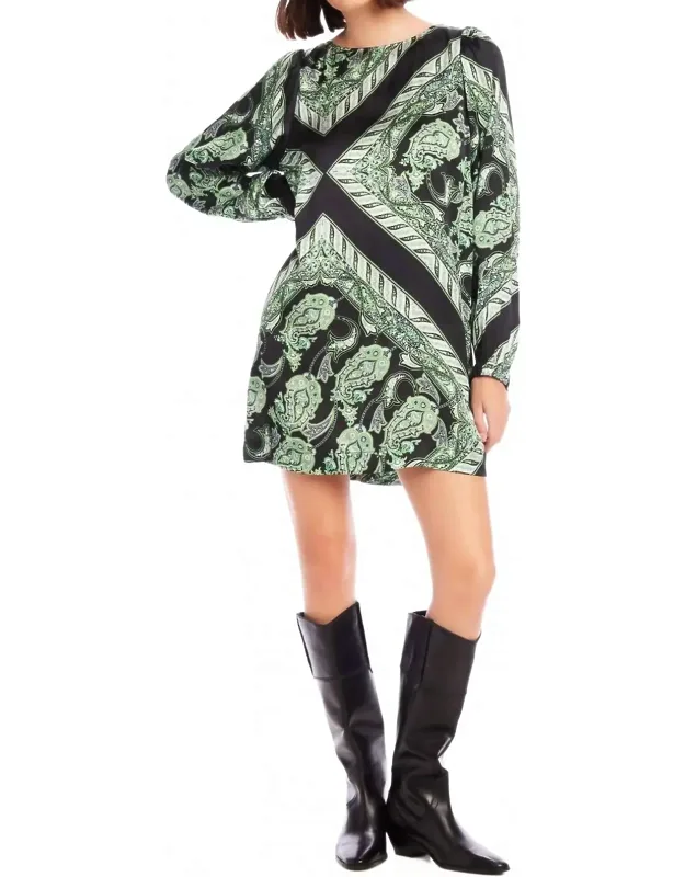 Juliette Florence Print Mini Dress