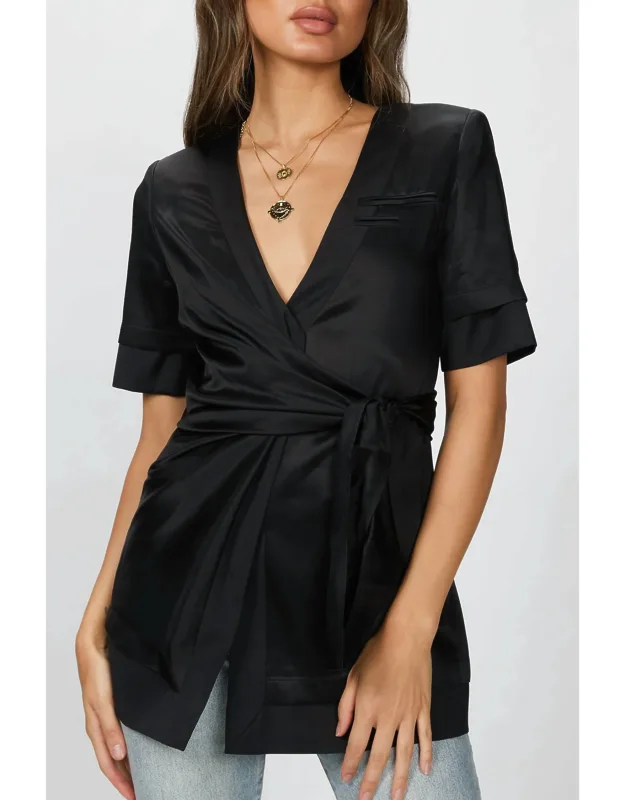 Inside-out Wrap Blazer
