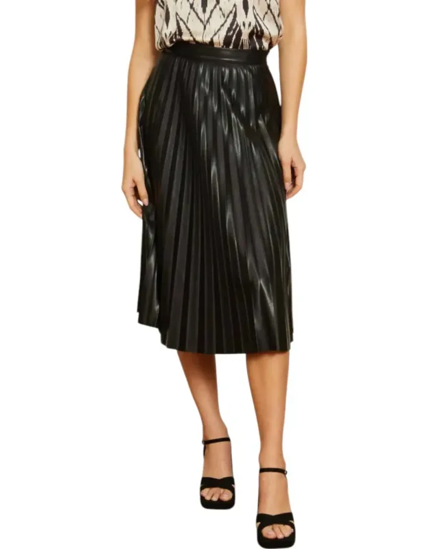 Pleated Midi Skirt